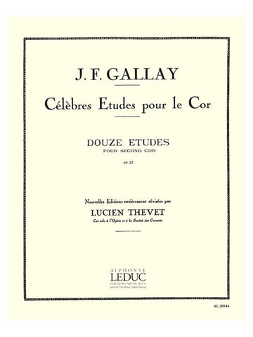 GALLAY JACQUES-FRANCOIS - 12 ETUDES OPUS 57 - ETUDES
