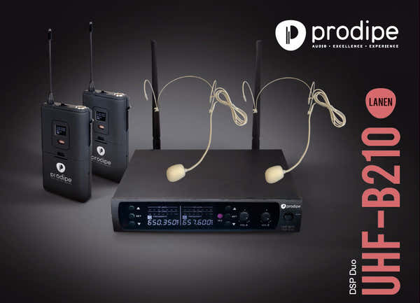 Prodipe UHF B210 DSP HEADSET DUO - ESTOQUEB