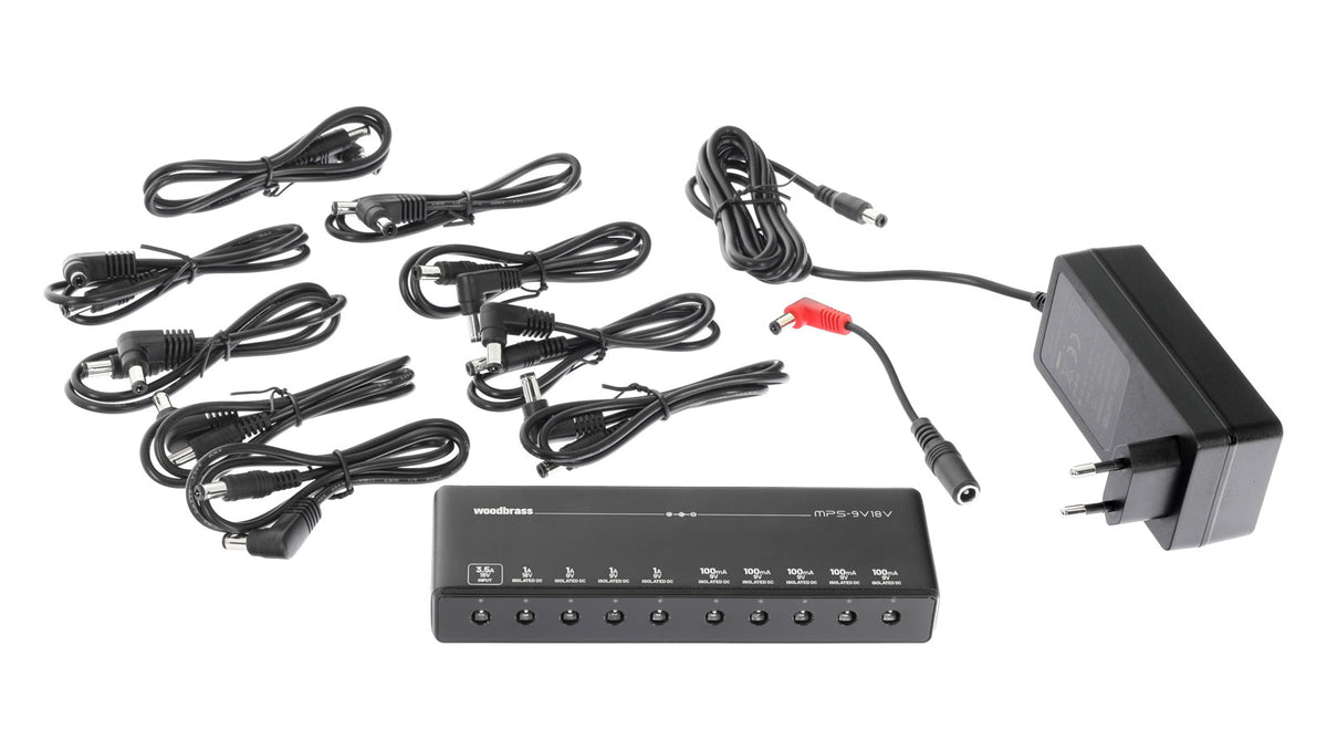 MPS-9V18V, Fonte De Alimentação Slim Para 9 Pedais