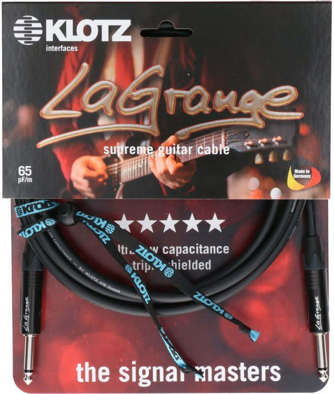 LA-grange Cabo de Instrumento Preto 3M Jack Mono - Jack Mono