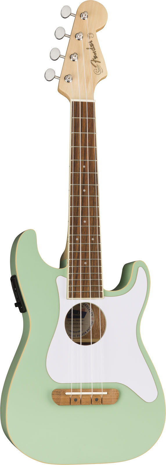 Stratocaster Fullerton Uke WN Verde surf