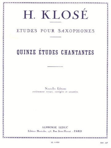 15 Etudes Chantantes