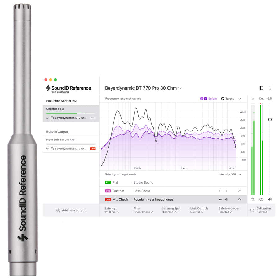 SoundID Reference Altifalantes e auscultadores com microfone