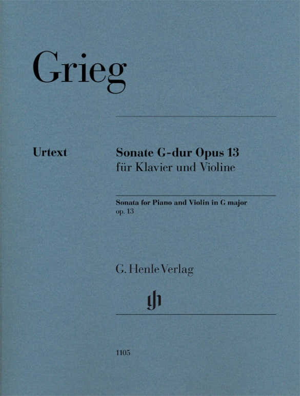 Grieg Edvard - Sonate Pour Violon En Sol Majeur Op.13 - Violon & Piano