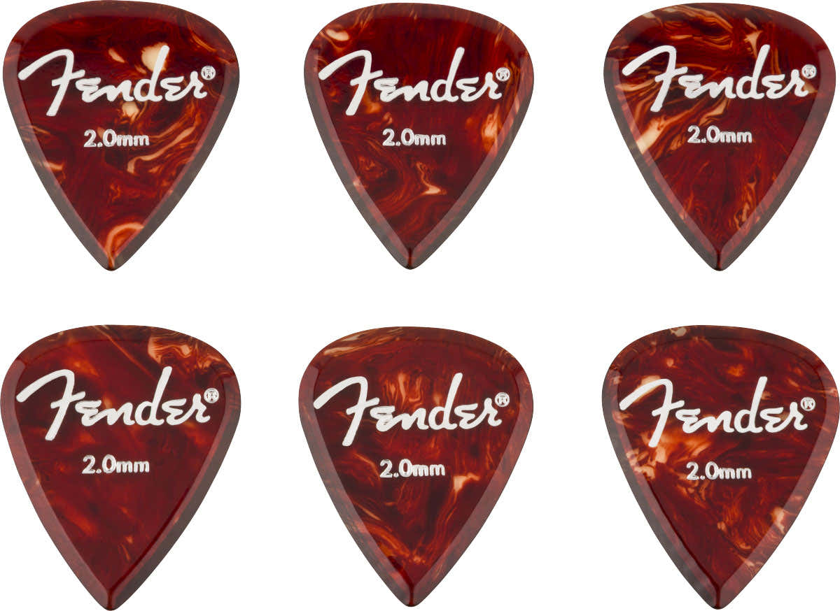 Aero Palhetas de acrílico 6 unidades 2.0mm