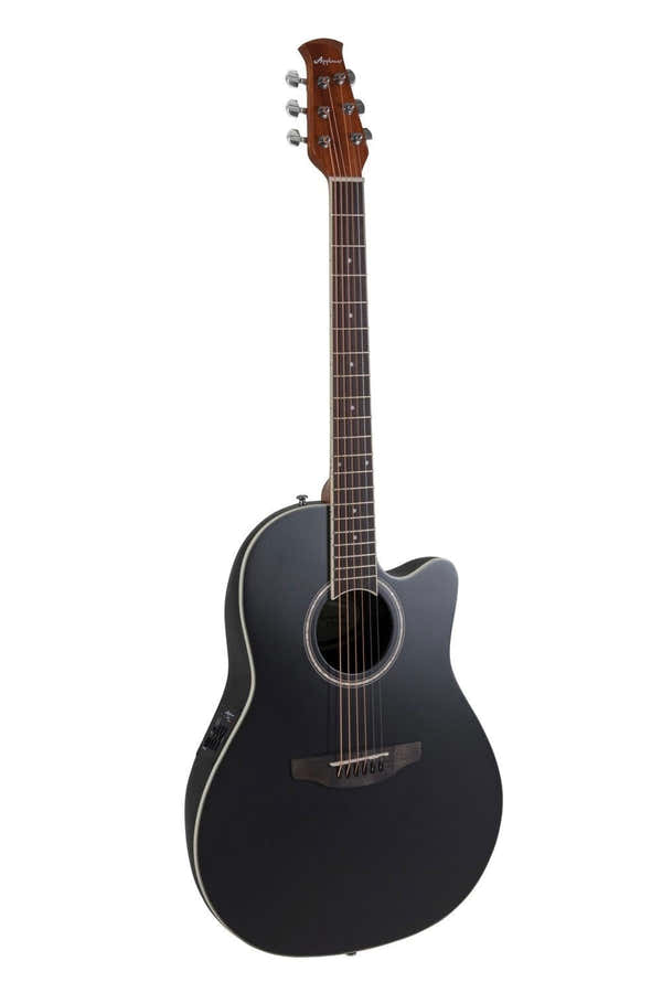 E-Acoustic Guitar Ab28 Super Shallow Bowl Cutaway Black Satin