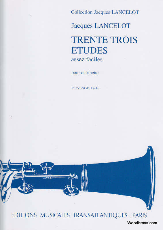 33 Etudes Assez Faciles Vol. 1 - Clarinette
