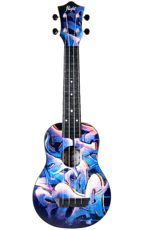 Flight: TUS40 ABS Travel Ukulele - Graffiti -