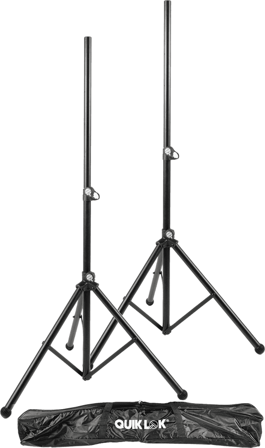 PAIR OF SPEAKER STANDS + NYLON COVER
