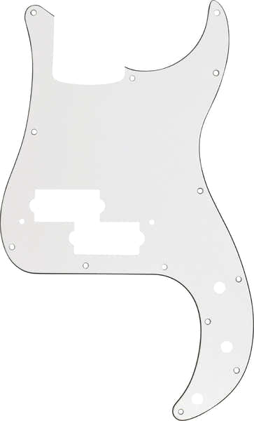 Escudo Precision Bass 13 furos W/B/W 3 camadas