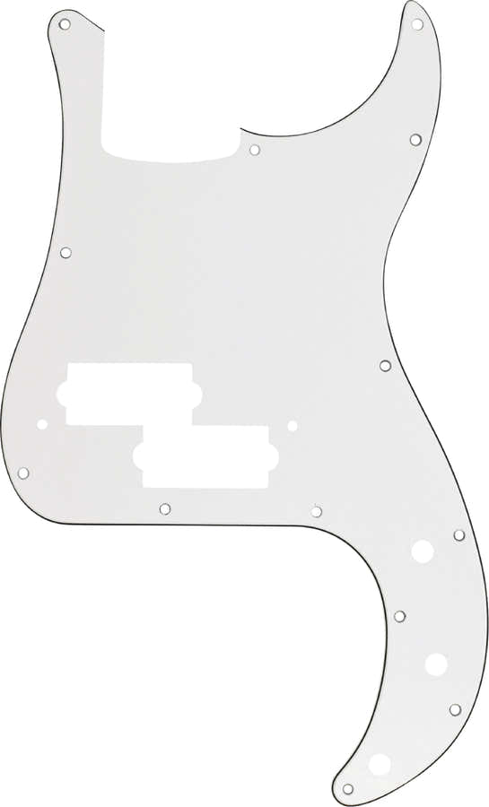 Escudo Precision Bass 13 furos W/B/W 3 camadas