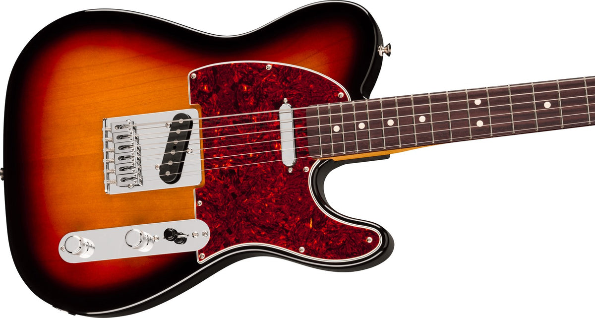 Telecaster 75 Anni Player II Barítono, RW Sunburst de 3 Cores
