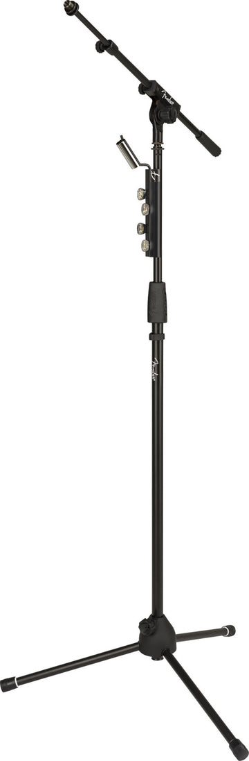 Suporte telescópico de microfone com girafa