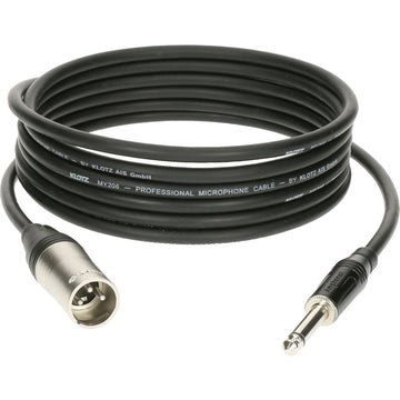 M1 MIC CABLE BLACK 1M XLR 3 MALE - JACK 2P KLOTZ
