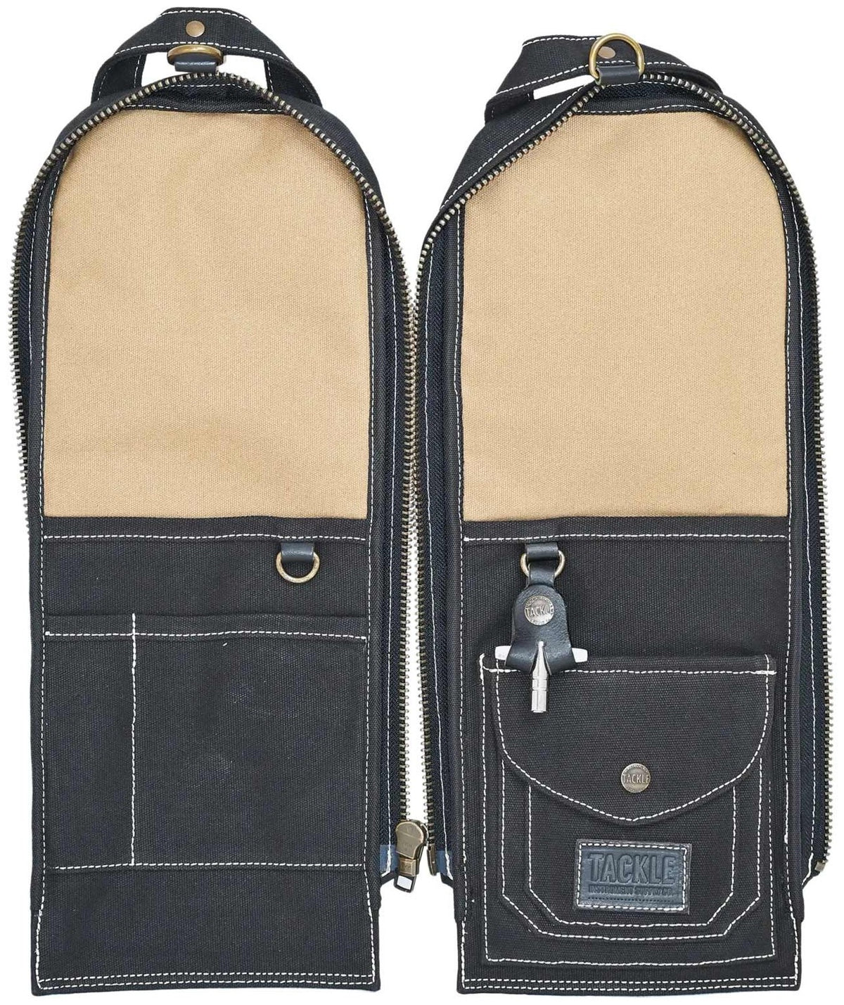 Saco Modular para Baquetas em Lona Encerada - Preto