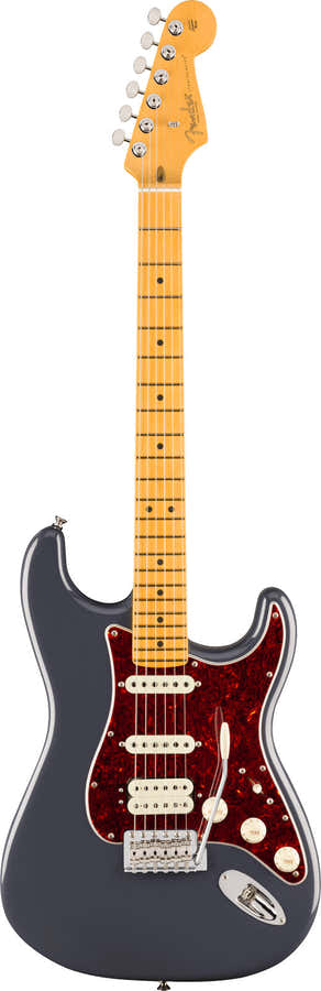 American Professional Classic Stratocaster HSS MN Preto desbotado