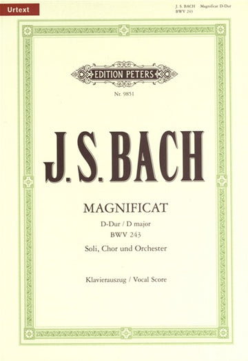 Bach Johann Sebastian - Magnificat BWV 243 - Coro misto (mínimo 10)
