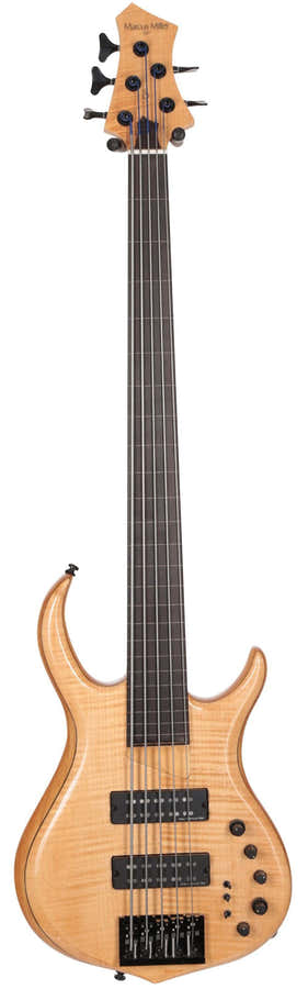 M7 Swamp Ash-5 Fl Nt Rn Fretless Naturel