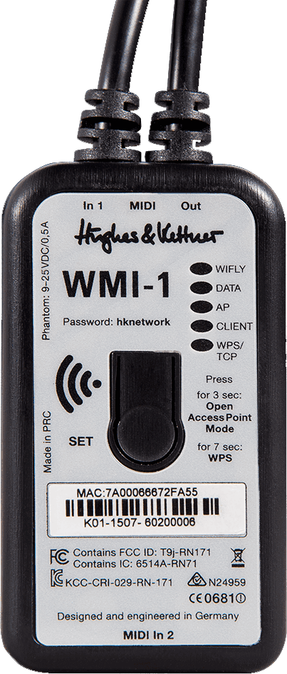 WMI-1 MIDI sem fios para GM36H