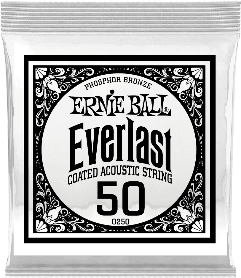 .050 EVERLAST COATED PHOSPHOR BRONZE ACOUSTIC GUITAR STRINGS