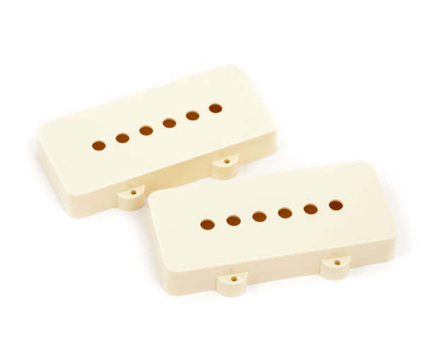 Tampas de captador Jazzmaster branco envelhecido (2)