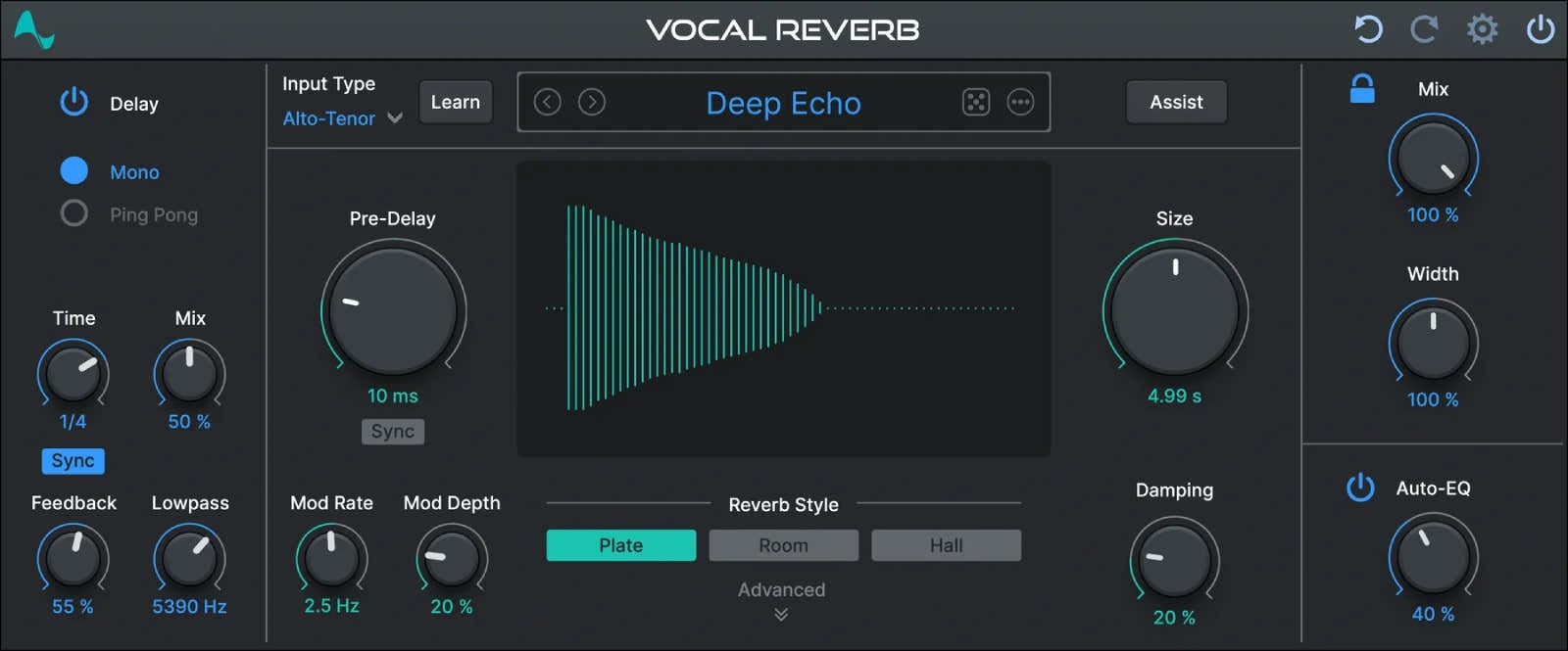 Reverberação vocal