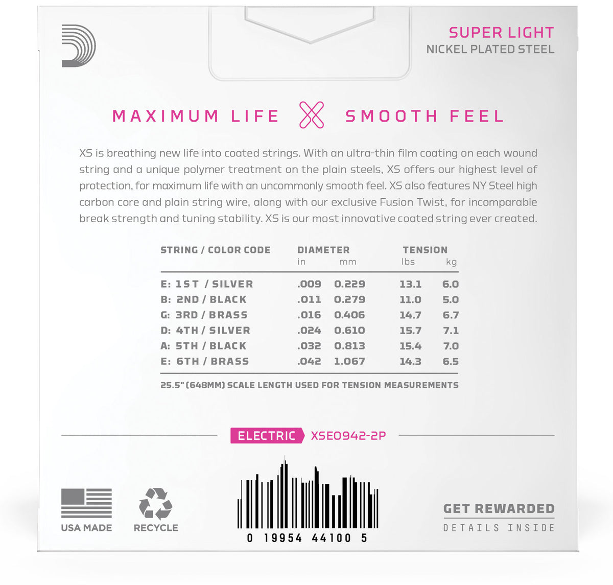 09-42 Super Light revestidas, embalagem de 2