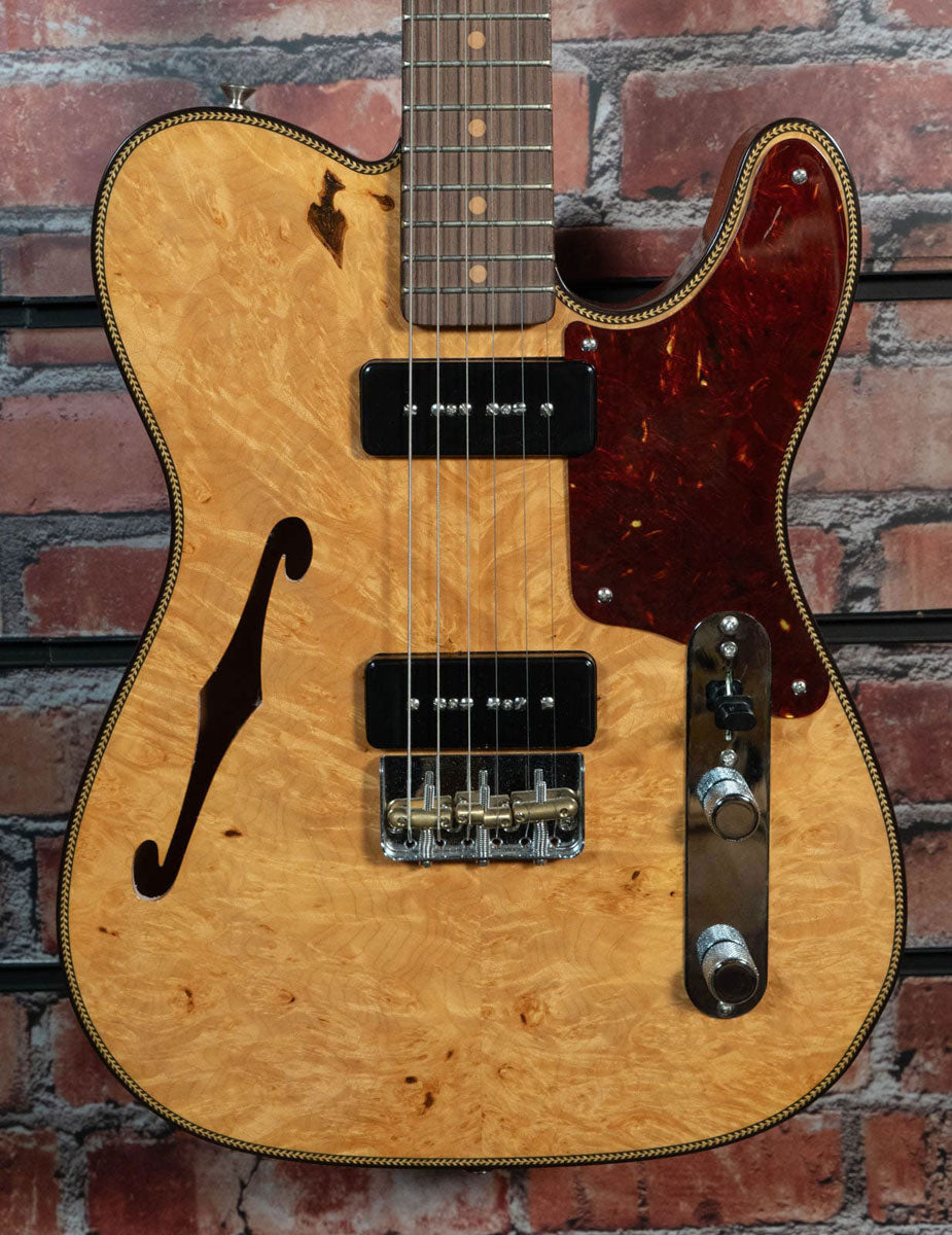 Telecaster Dual P90 Bordo nodoso NOS Natural envelhecido Artisan