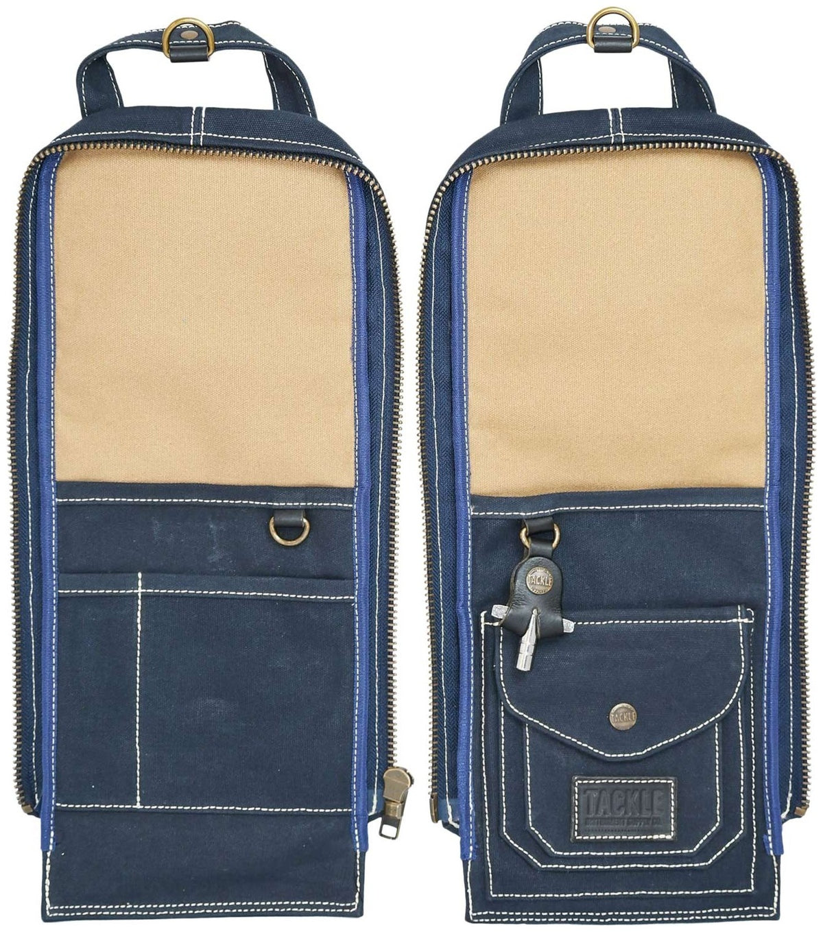 Saco Modular em Lona Encerada para Baquetas - Azul Marinho