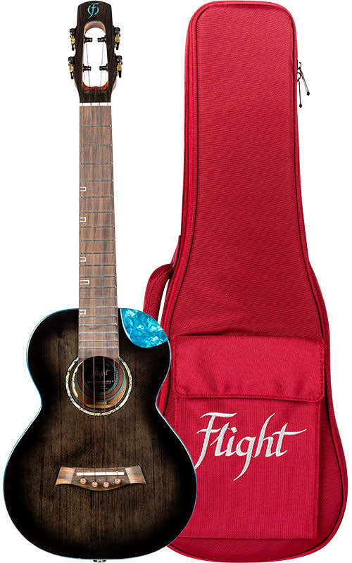 Nighthawk Tenor Electro Ukulele - Black Stain -