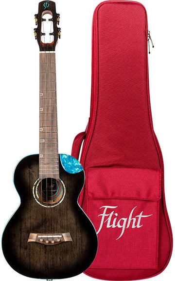 Nighthawk Tenor Electro Ukulele - Black Stain -