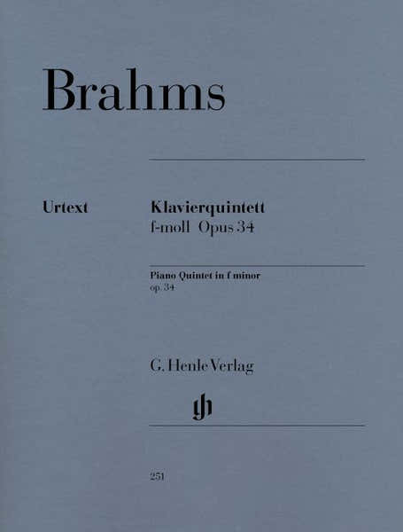 Brahms J. - Piano Quintet F Minor Op. 34