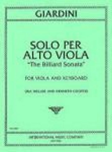 Giardini - Solo para viola-alto ("a sonata do bilhar")