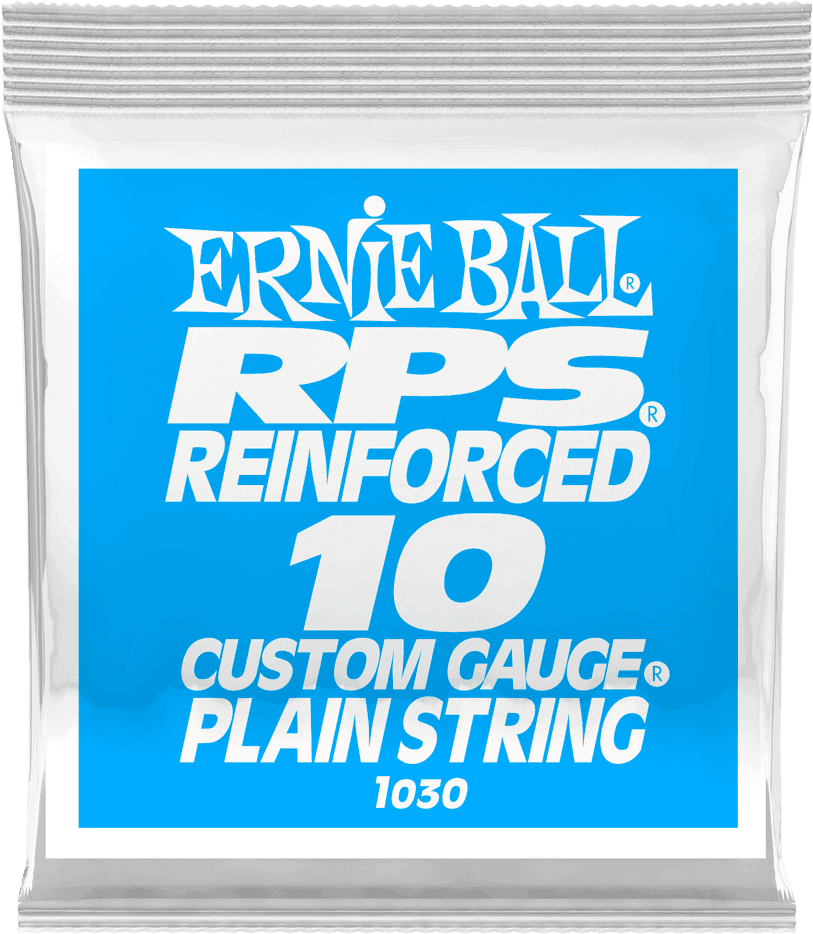 .010 RPS REINFORCED PLAIN ELECTRIC GUITAR STRINGS