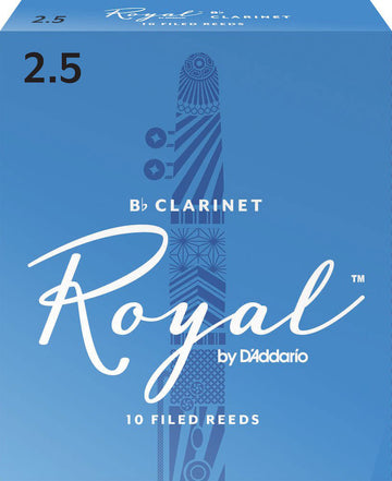 RICO ROYAL BB CLARINET REEDS 2.5