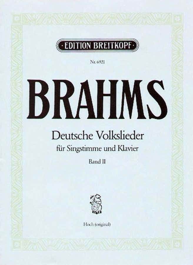 Brahms J. - Deutsche Volkslieder Voix Haute Vol.2 - Voix Haute Piano