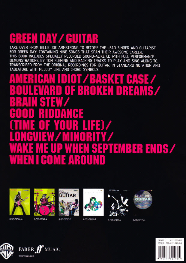 Green Day - Acompanhamento para guitarra + CD