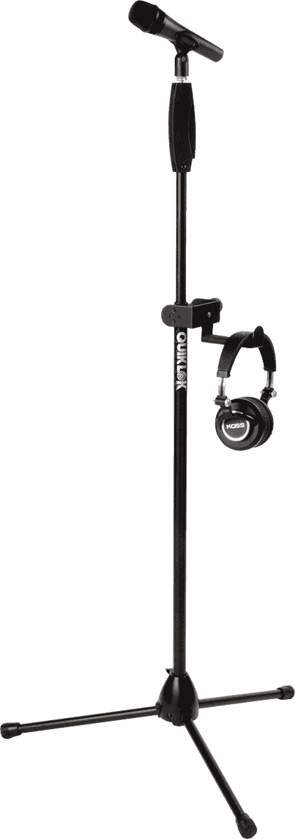 MS327 HEADPHONE HOLDER WITH CLAMP BLACK