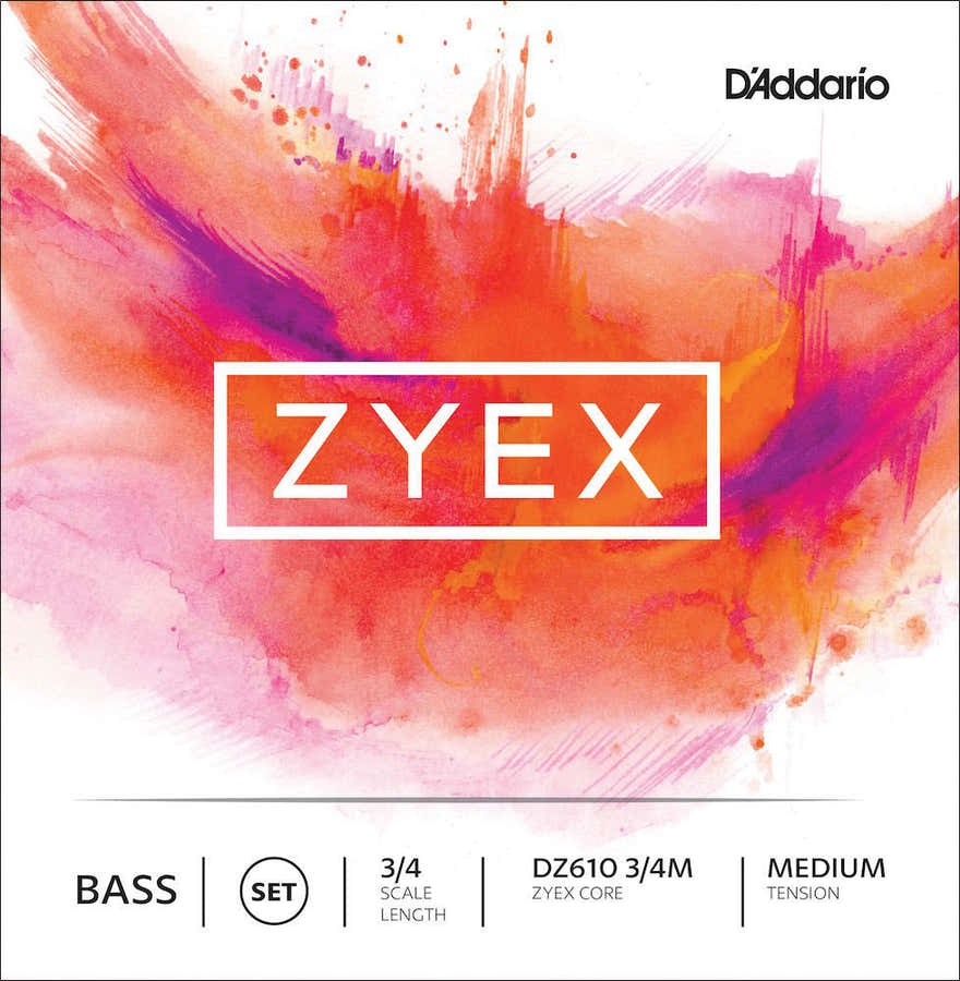 3/4 ZYEX BASS STRING SET MEDIUM TENSION