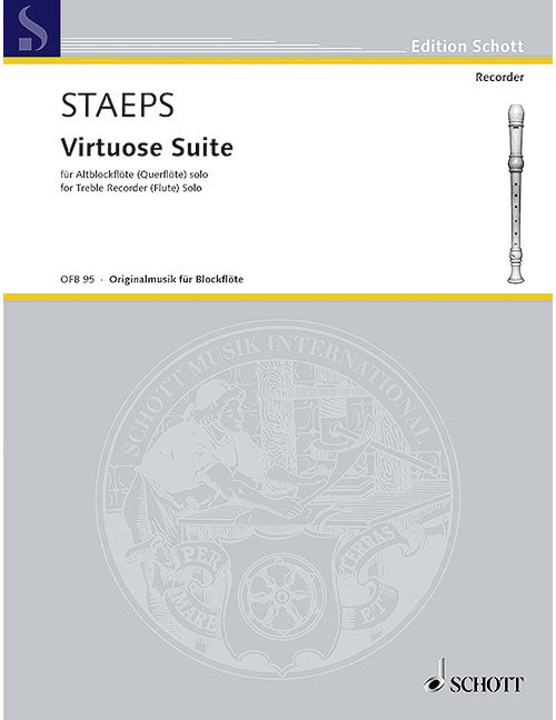 Schott Staeps - Virtuosic Suite - Treble Flute A Bec (flute)