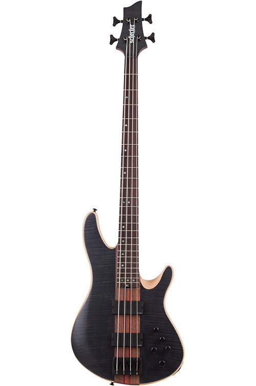 Schecter cb-4 Charles Berthoud Signature Preto acetinado translúcido