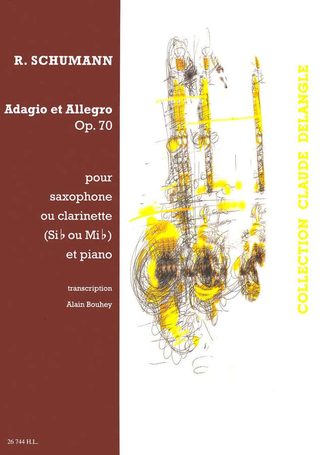 Schumann R. - Adagio Et Allegro En L Maj. Op.70 - Saxophone Ou Clarinette Piano