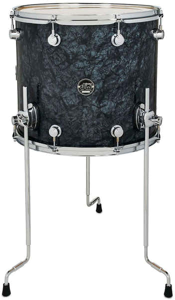 DW Drum Workshop FLOORT TOM 16X14 PERFORMANCE FINISH PLY / SATIN OIL BLACK DIAMOND