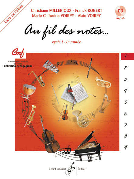 Au Fil Des Notes Vol.1 + CD (eleve)