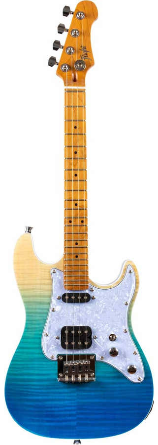 Pathfinder Tenor Electric Ukulele - Trans Blue -