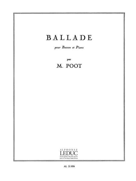 Poot Marcel - Ballade - Basson & Piano