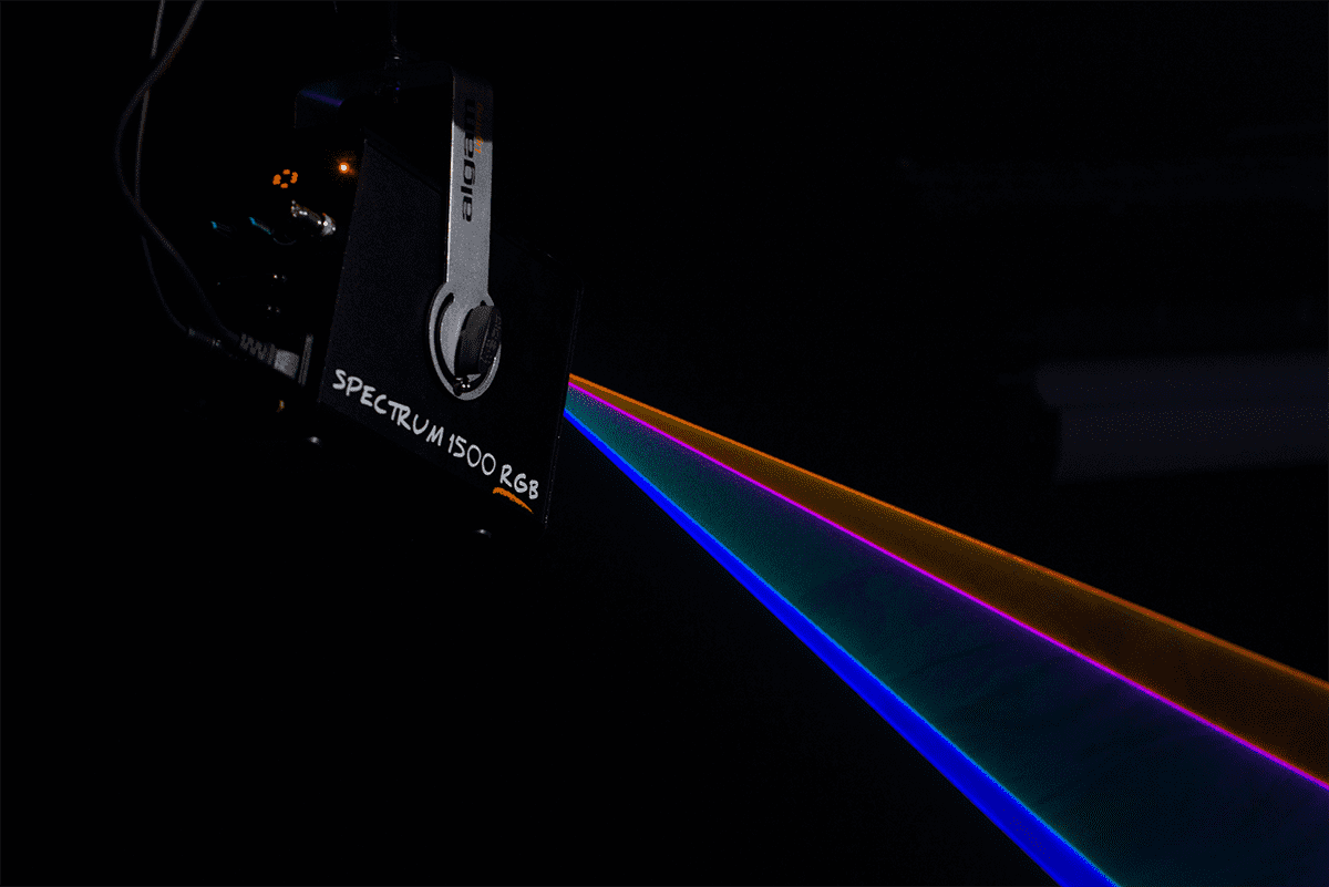 SPECTRUM 1500 RGB - LASER POLICROMTICO VERDE VERMELHO AZUL