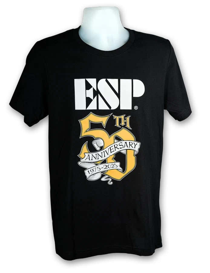 "L" T-shirt ESP 50 anos preta
