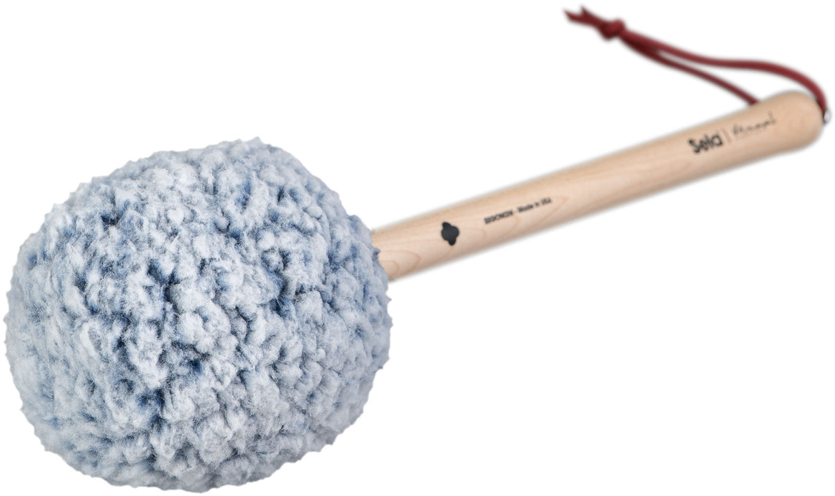 Baqueta de gong Vikrampal " Natural Balance" - Médio, azul-oliva geado