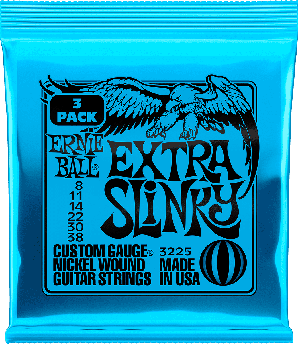 3225 Extra Slinky 8-38 Embalagem de 3